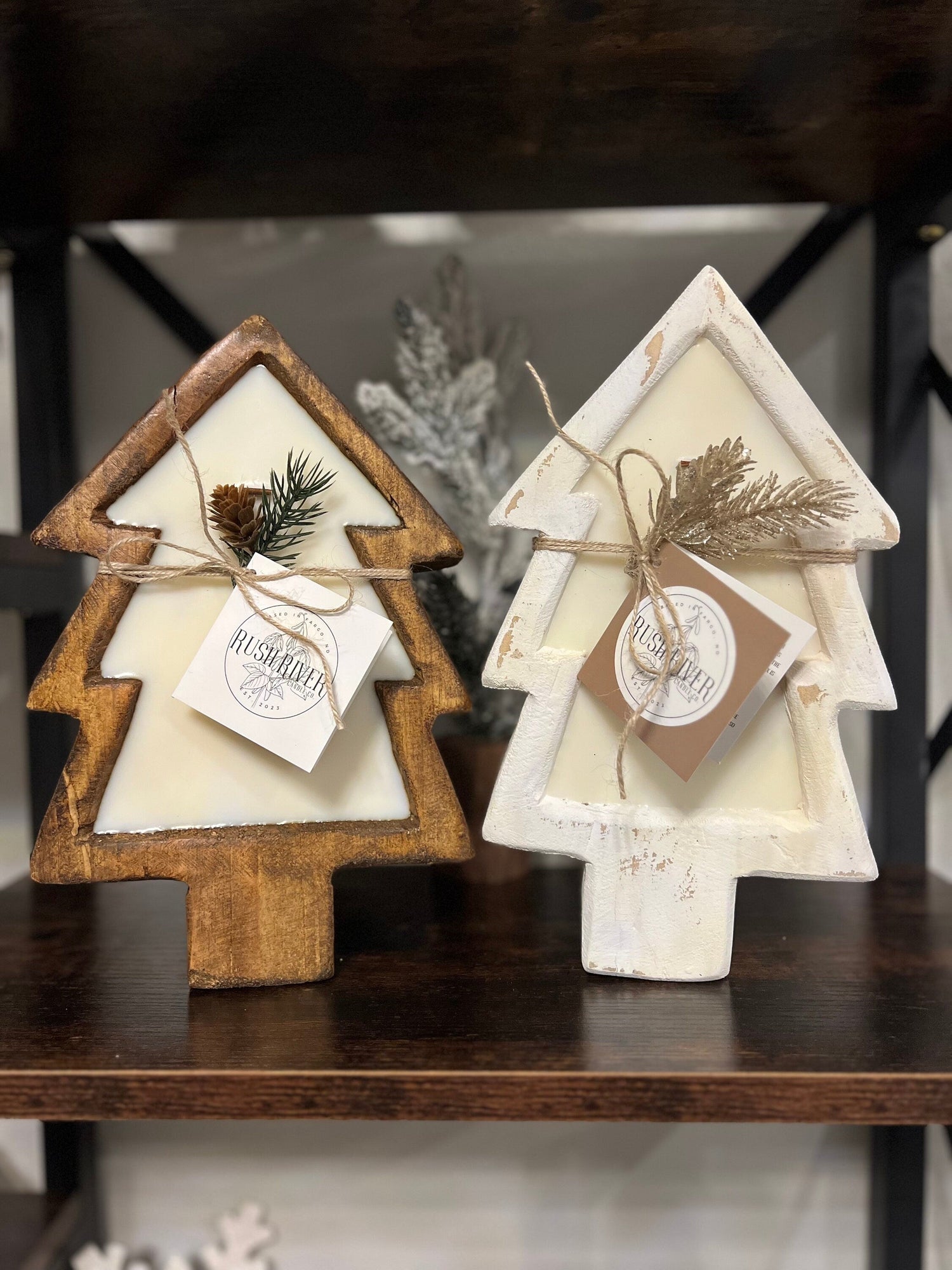 Wood Bowl Candles