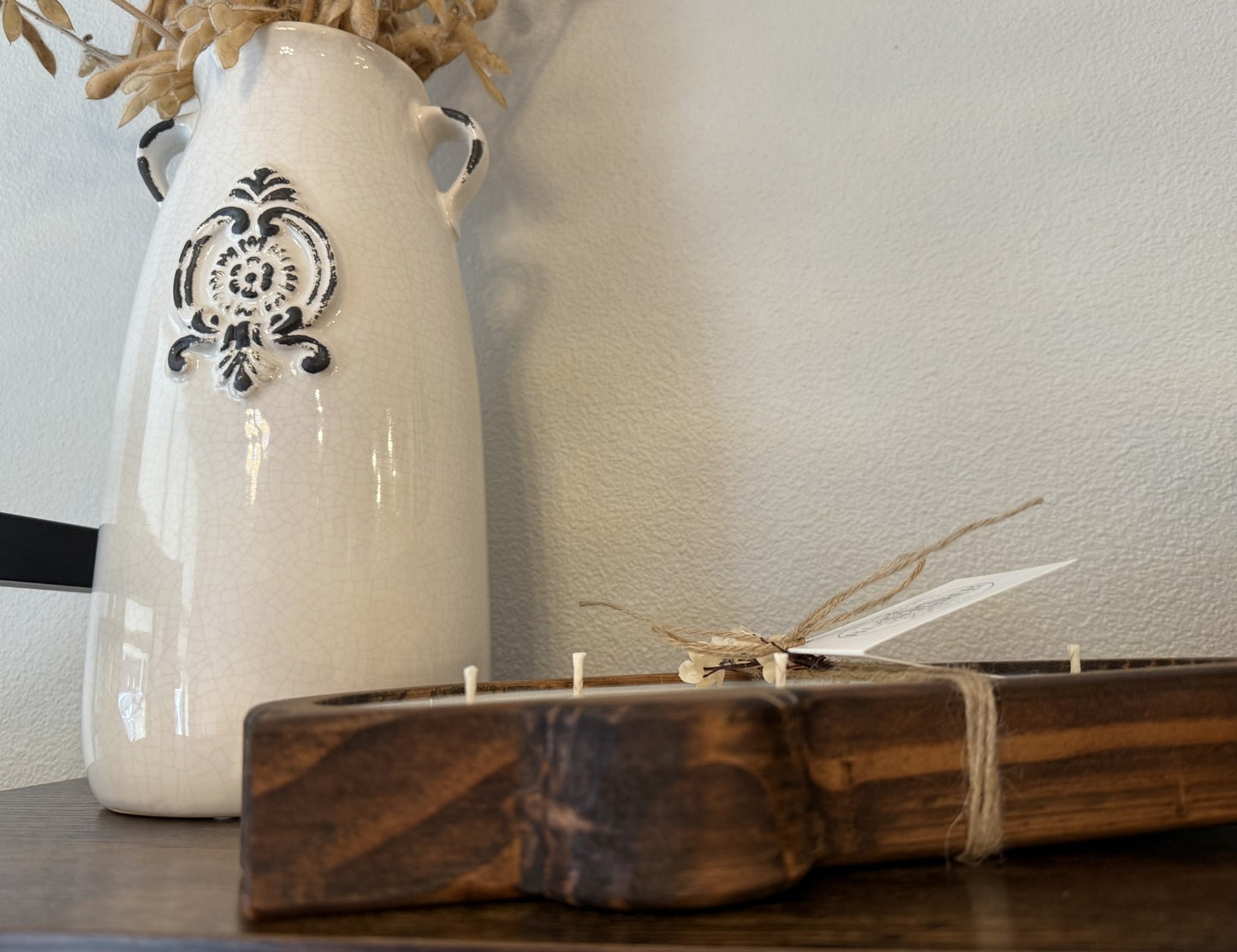Camper Wood Bowl Candle